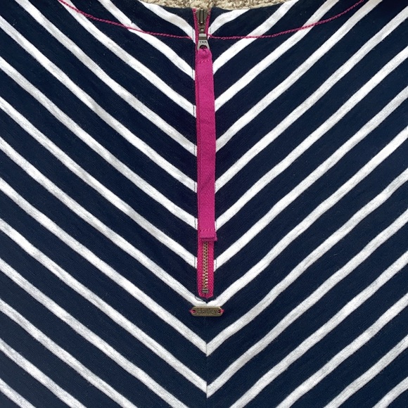 HATLEY M MEDIUM BLACK, WHITE, PINK COTTON WOMENS DRESS EXCELLENT CONDITION - Picture 6 of 8